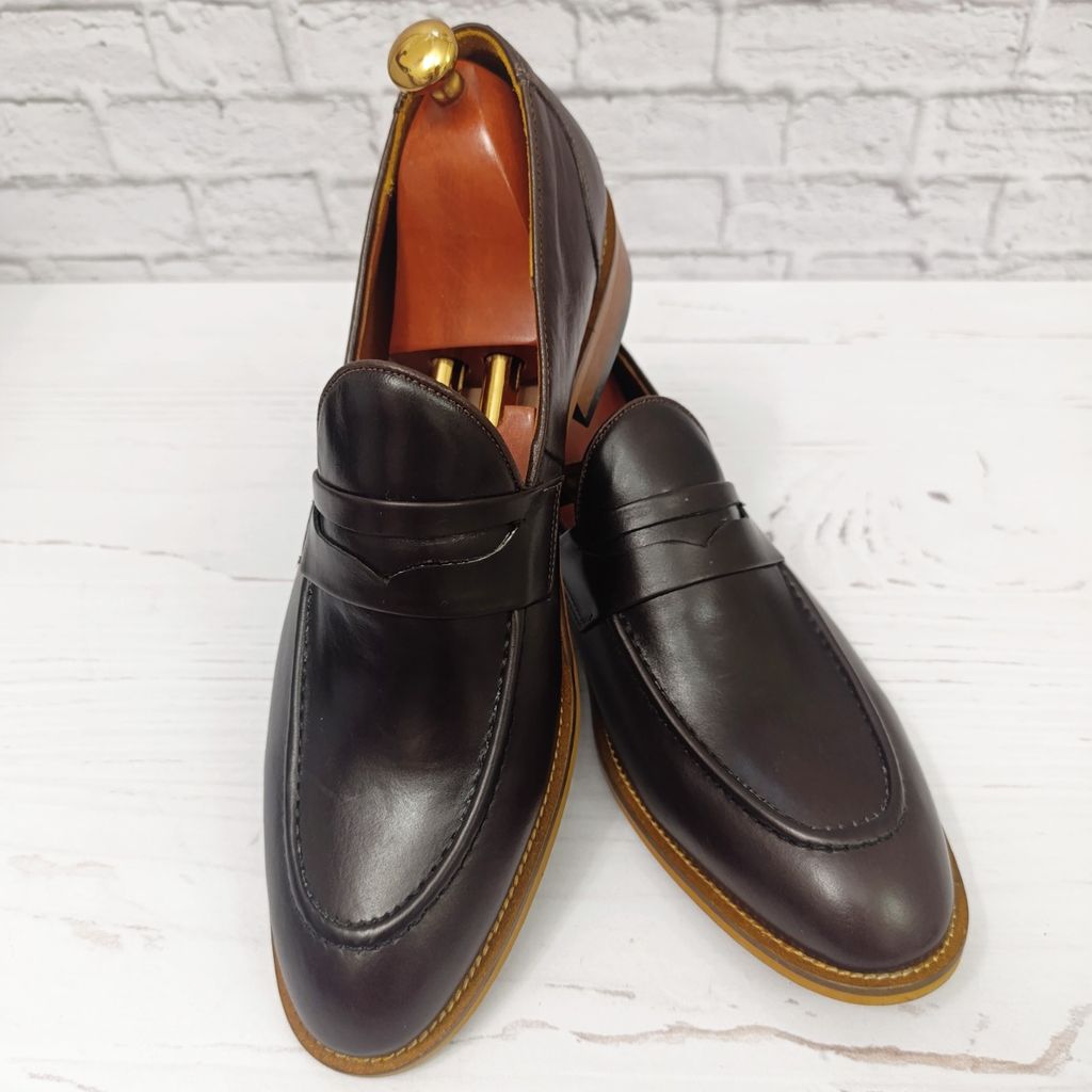 قیمت کفش مردانه  کالج چرم طبیعی دست دوز کاپری قهوه ای