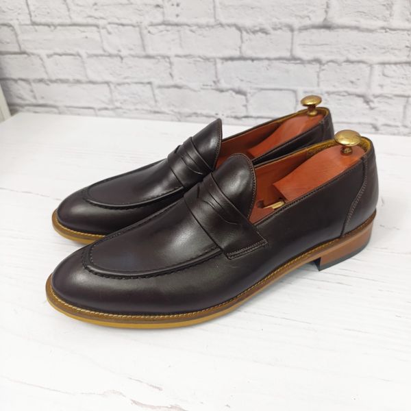 کفش مردانه  کالج چرم طبیعی دست دوز کاپری قهوه ای