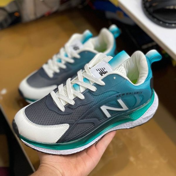 کفش نیوبالانس مردانه رانر طوسی سبز