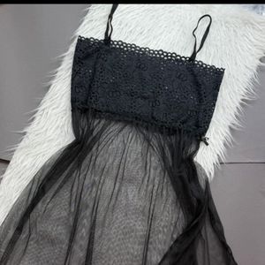 پیراهن تور بغل چاکدار