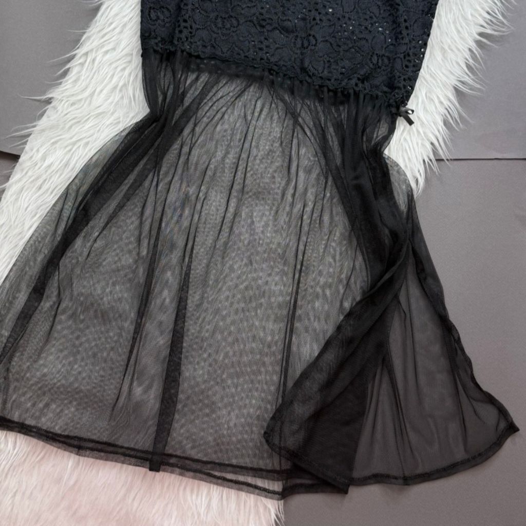 خرید انلاین پیراهن تور بغل چاکدار