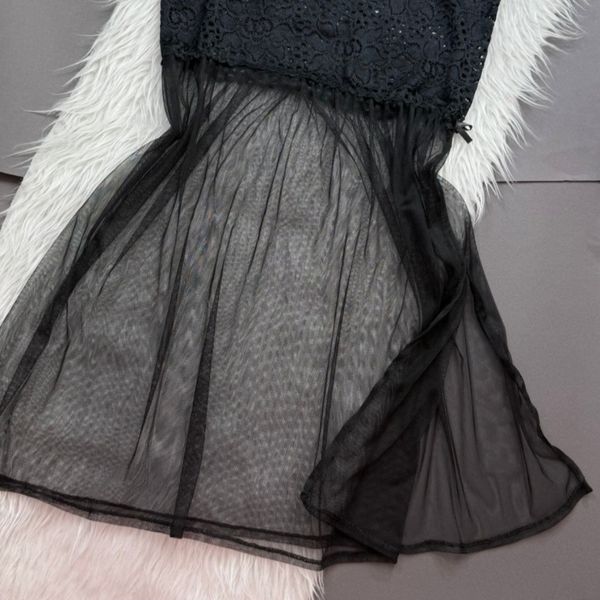 پیراهن تور بغل چاکدار