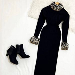 خرید آنلاین پیراهن بلند زنانه پرشیا مدل خز دار کد 50