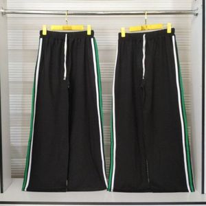 شلوار بگ نوار سبز و سفید کد 770