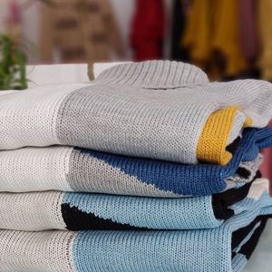 خرید اینترنتی قیمت بافت پینترستی زنانه خط درشت