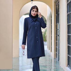 خرید آنلاین مانتو شلوار اداری آستردار کلارا