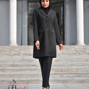 مانتو شلوار اداری آستردار روژان