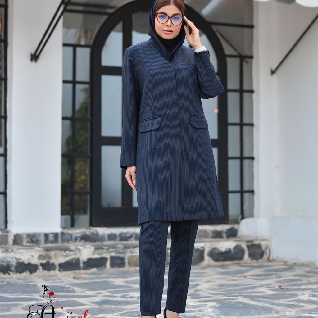 فروش اینترنتی مانتو شلوار اداری آستردار درنا