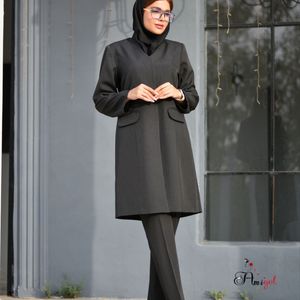 خرید انلاین مانتو شلوار اداری آستردار درنا