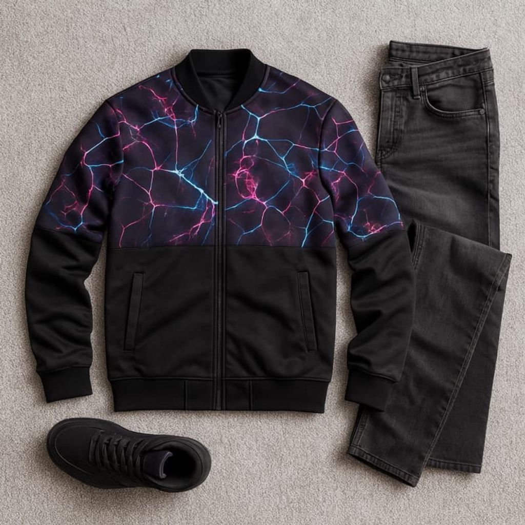 قیمت ارزان سوییشرت طرح رعدوبرق مردانه مدل L62