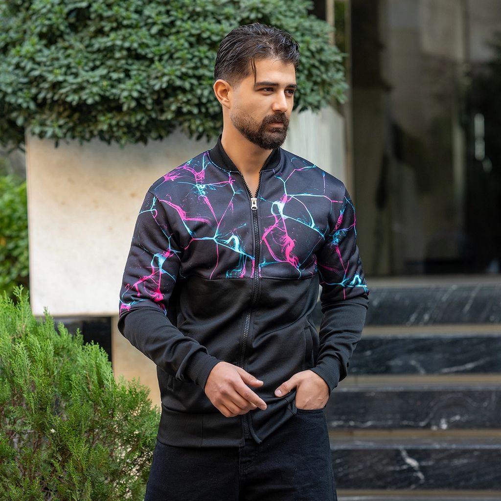 خرید آنلاین سوییشرت طرح رعدوبرق مردانه مدل L62