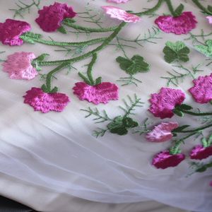 خرید اینترنتی قیمت پارچه تور گل‌دوزی