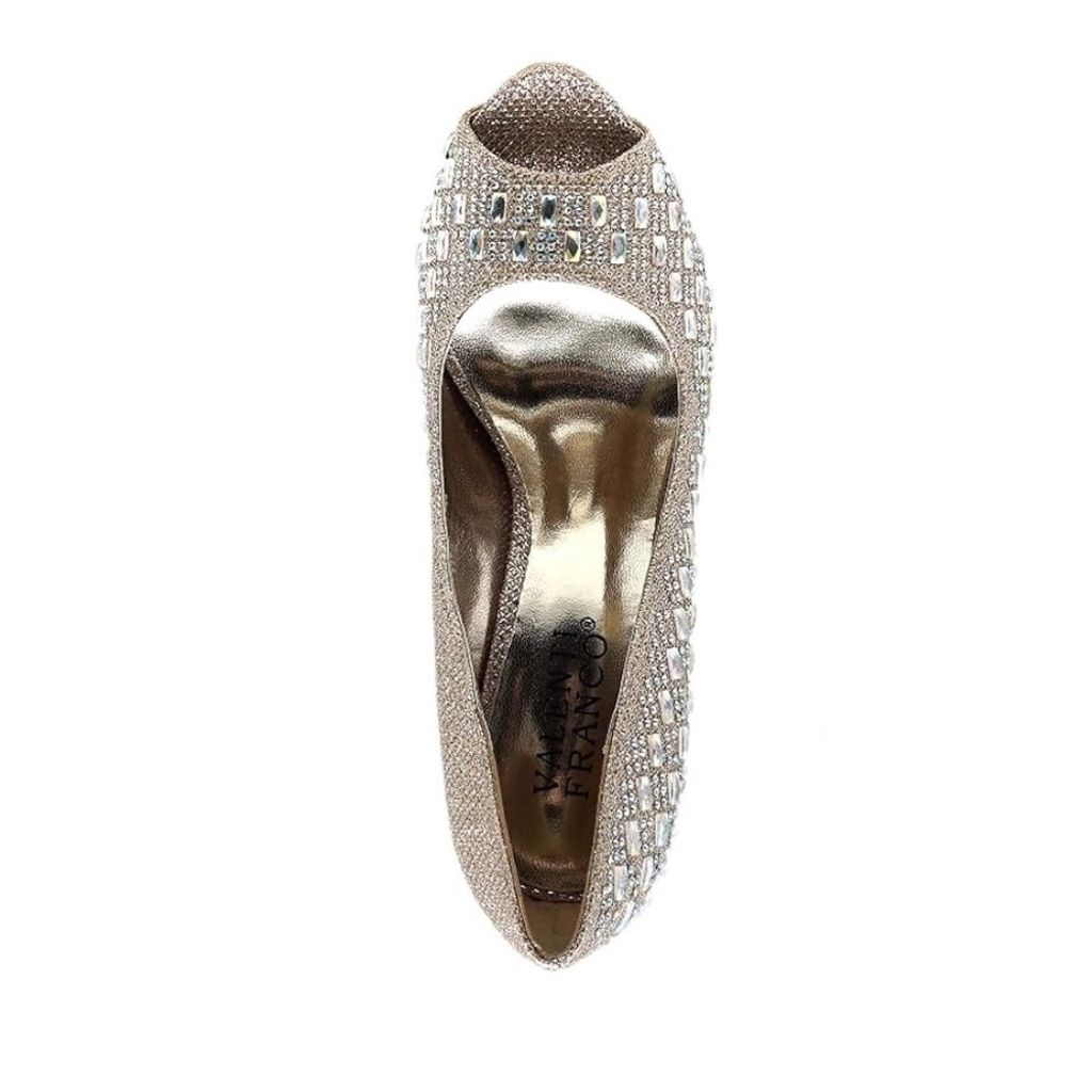 خرید انلاین کفش مجلسی پاشنه بلند نگینی زنانه