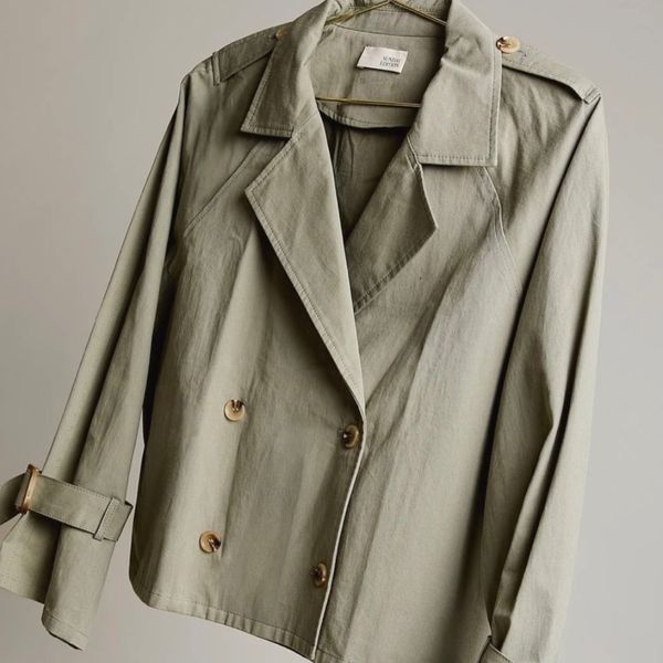 ترنج کت‌کوتاه کتان زنانه