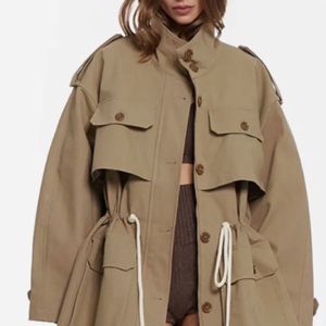 کت کاپشنی کتان زنانه