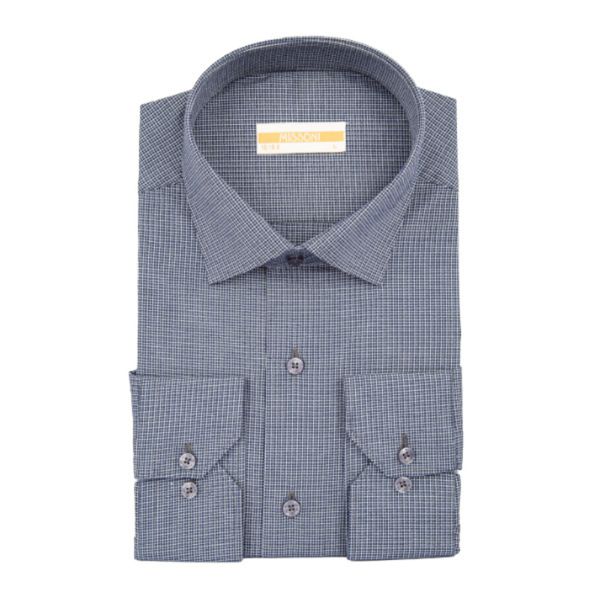 پیراهن مردانه کروما رنگ سرمه ای کد 5246