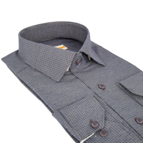 پیراهن مردانه کروما رنگ سرمه ای کد 5246