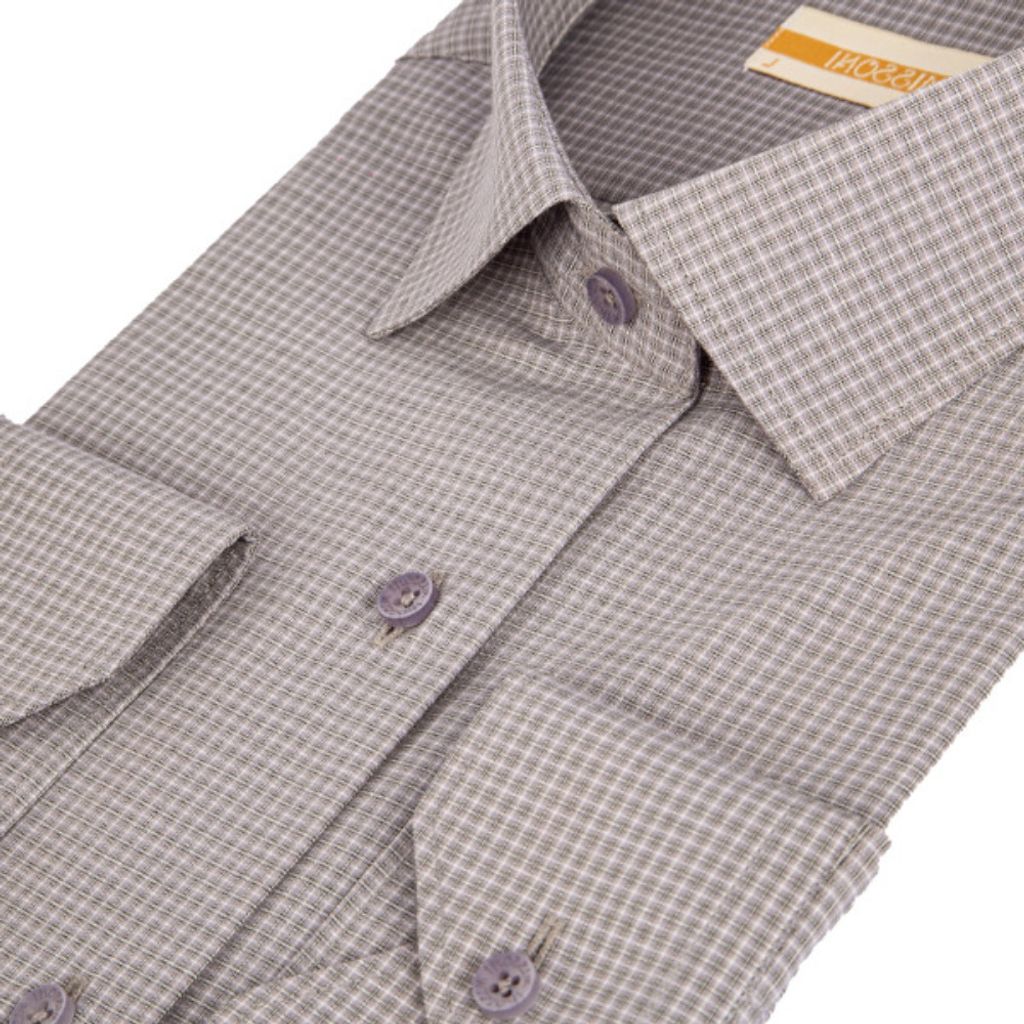 خرید اینترنتی پیراهن مردانه کروما رنگ طوسی کد 5247