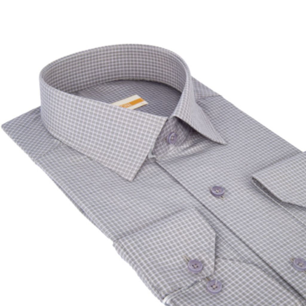 خرید آنلاین پیراهن مردانه کروما رنگ طوسی کد 5247