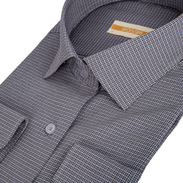 پیراهن مردانه کروما رنگ خاکستری کد 5248