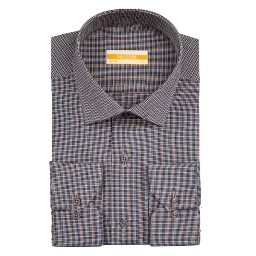 خرید اینترنتی پیراهن مردانه کروما رنگ ذغالی کد 52486