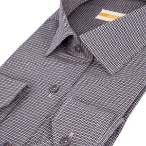 قیمت ارزان پیراهن مردانه کروما رنگ ذغالی کد 52486