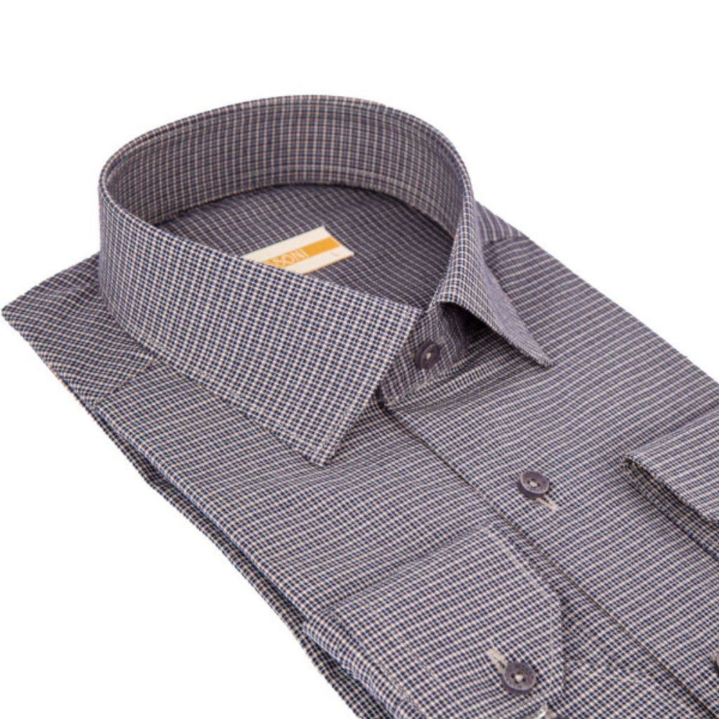 قیمت ارزان پیراهن مردانه کروما رنگ ذغالی کد 52486