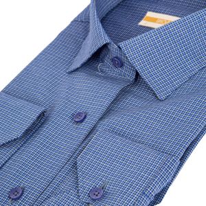 مشخصات پیراهن مردانه کروما رنگ آبی کد 5249