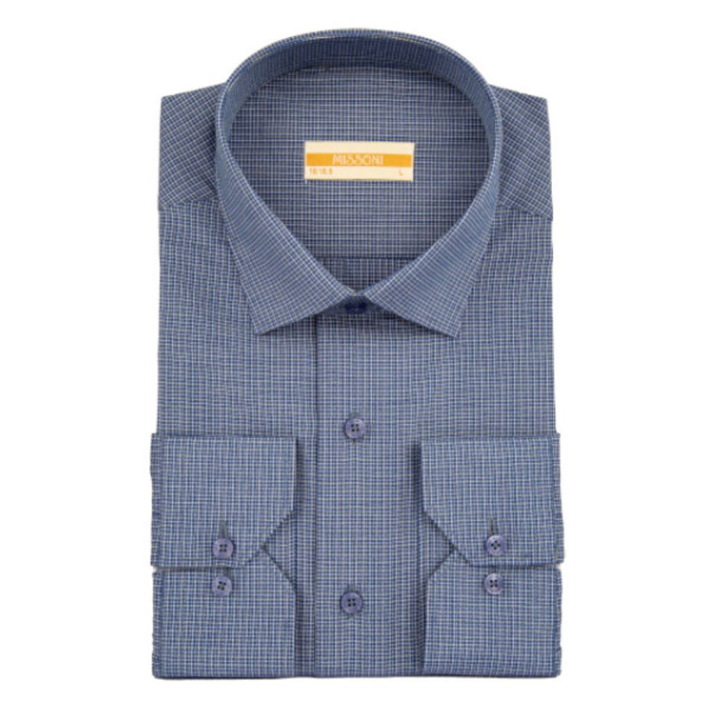 خرید اینترنتی پیراهن مردانه کروما رنگ آبی کد 5249