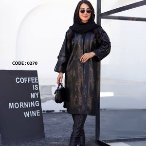 پالتو سوییت چرم پاییزه ( سایز بزرگ)