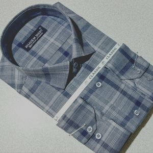 پیراهن تترون مردانه کلاسیک چهارخونه کد05