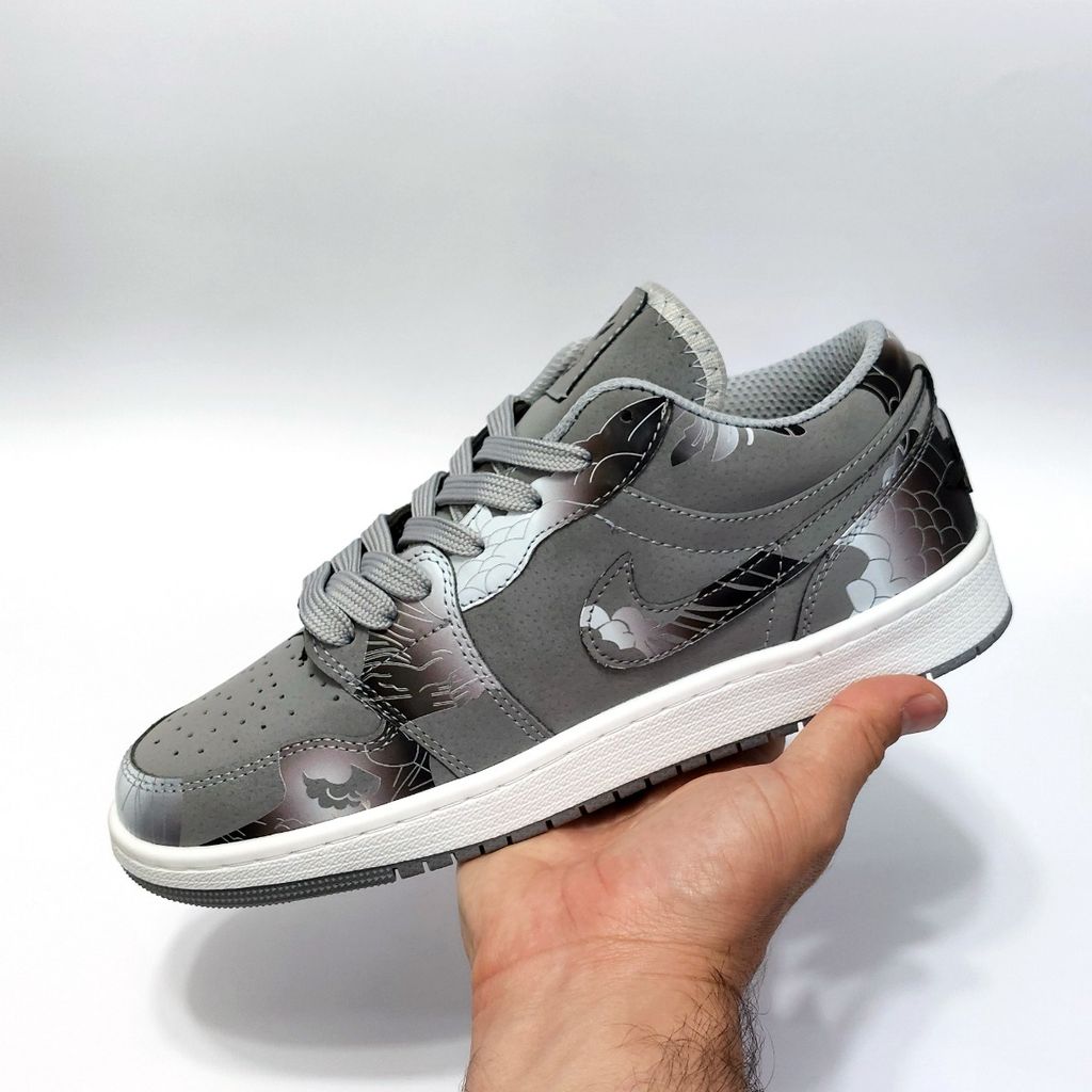 خرید آنلاین کتونی نایک دراگون چاپی طرح جدید طوسی Nike Dragon