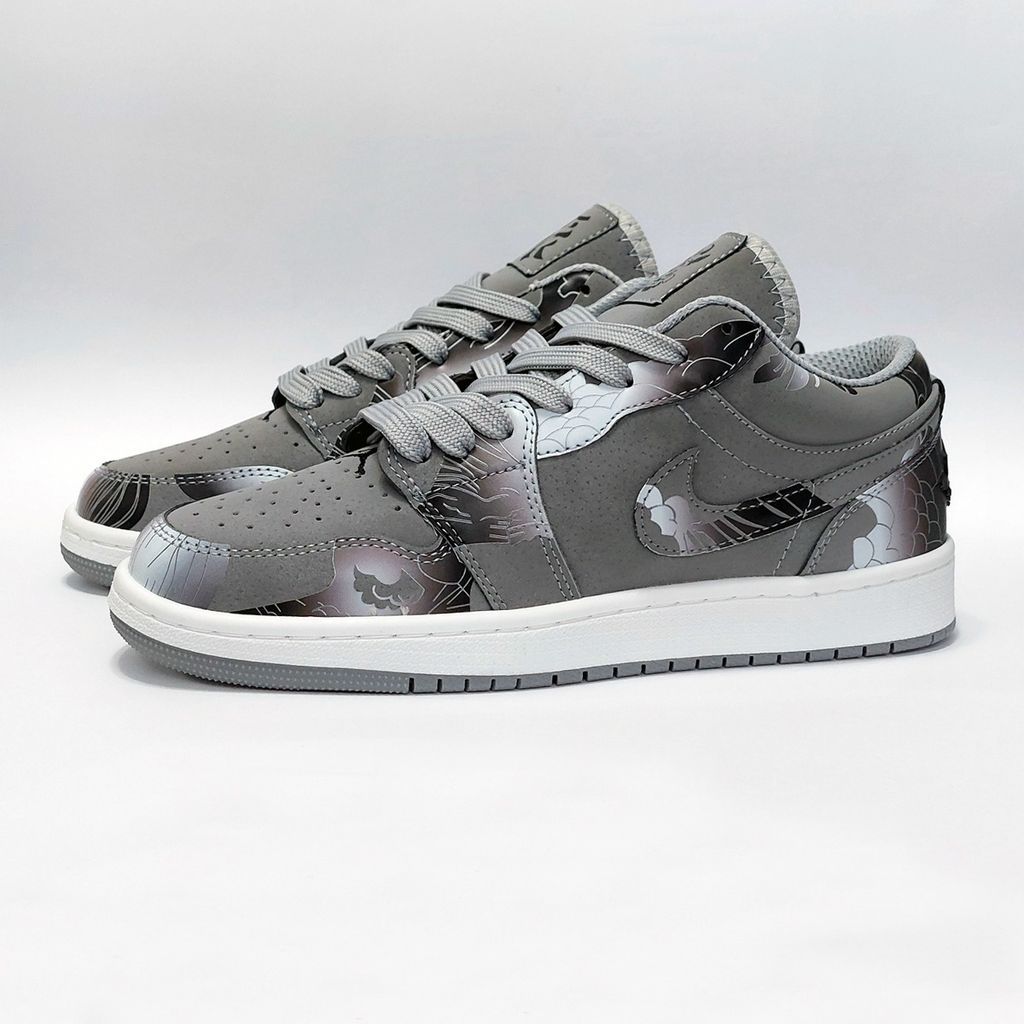 خرید اینترنتی کتونی نایک دراگون چاپی طرح جدید طوسی Nike Dragon