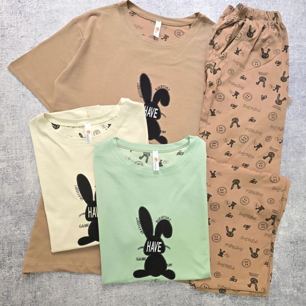 ست تیشرت لانگ و شلوار خرگوش