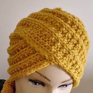 خرید آنلاین کلاه توربان دستبافت کد 06242