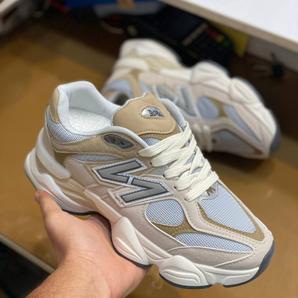 قیمت ارزان کفش نیوبالانس مردانه 9060 خارجی رنگ کرم