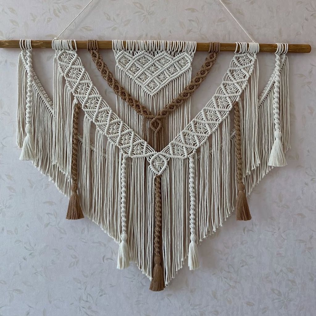 قیمت دیوار کوب فاخر مکرومه بافی بزرگ