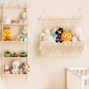 ست اتاق کودک مجموعه دو عددی شلف و هولدر عروسک