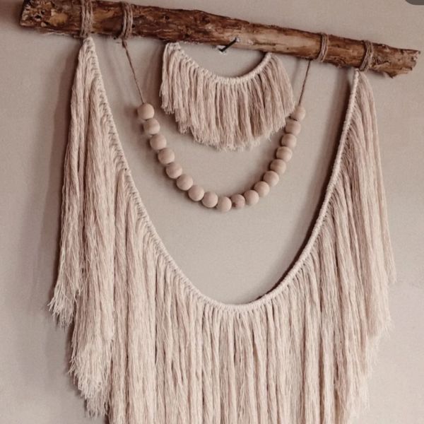 دیوار کوب مدرن مکرومه بافی