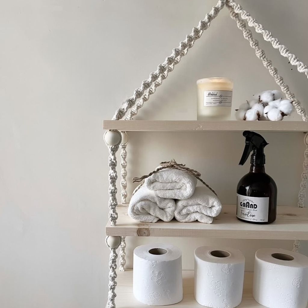 قیمت ارزان شلف‌کاربردی سه طبقه مکرومه