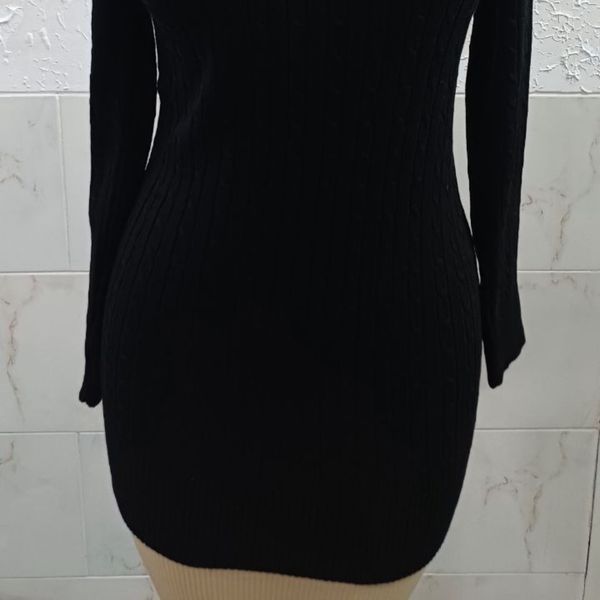 بافت بلند یقه گرد زنانه مارپیچ