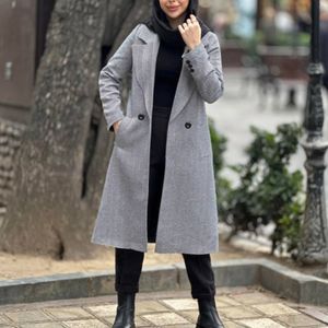 خرید انلاین پالتو جناغی استر دار یقه انگلیسی