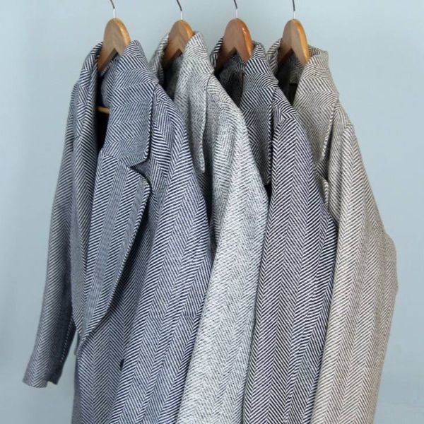 پالتو جناغی استر دار یقه انگلیسی