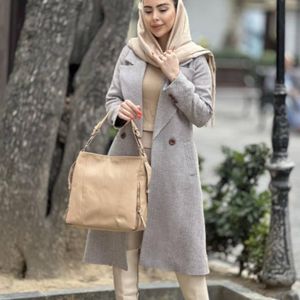 قیمت ارزان پالتو جناغی استر دار یقه انگلیسی