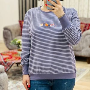 قیمت بلوز دورس راه راه زنانه و دخترانه فری سایز