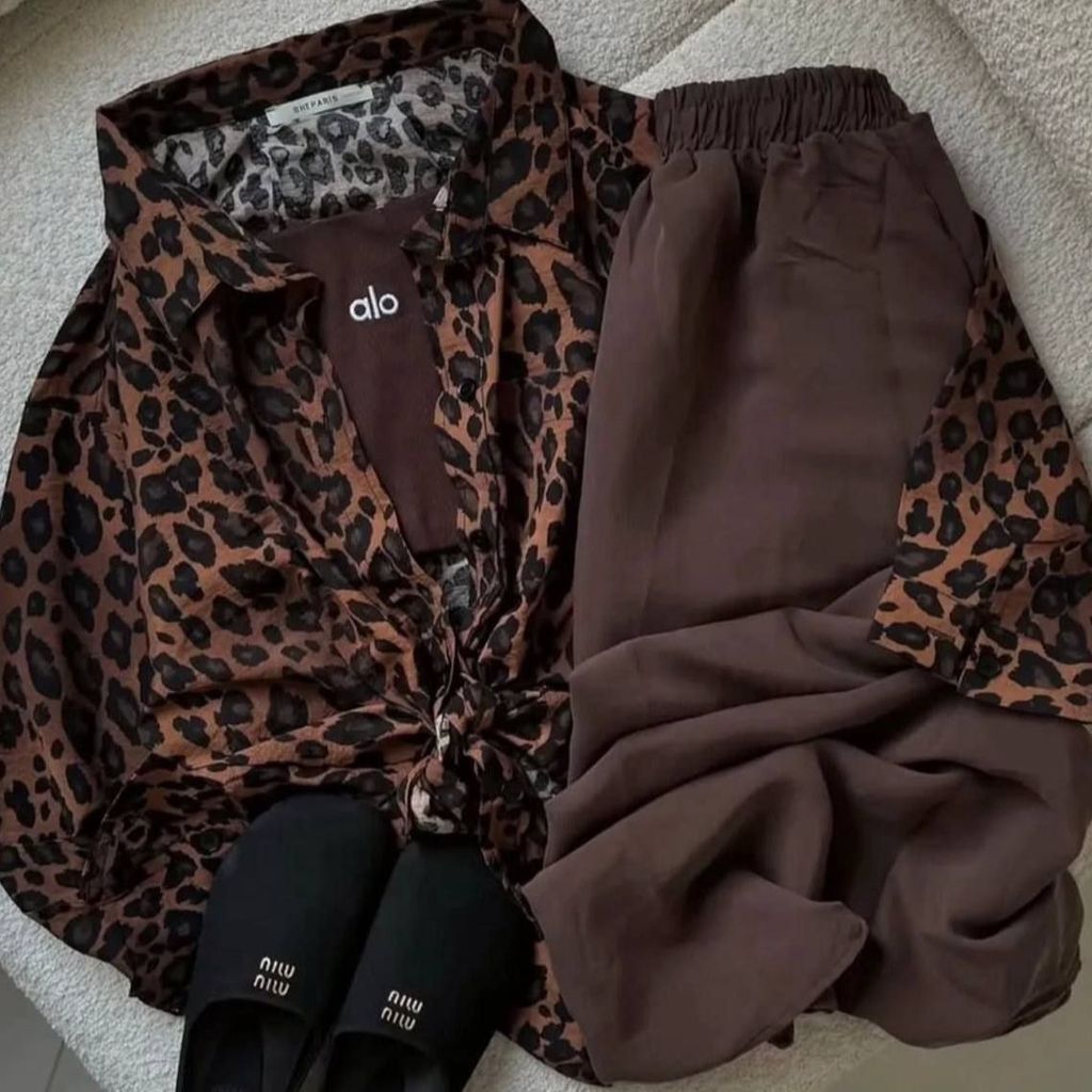 قیمت شومیز مجلسی زنانه طرح پلنگی