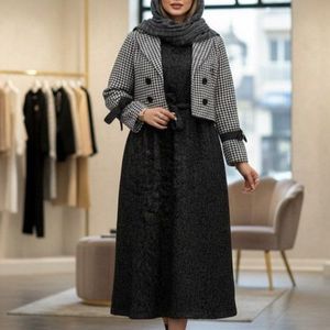 خرید آنلاین کت پیردوپل  سارافون کبریتی پاییزی