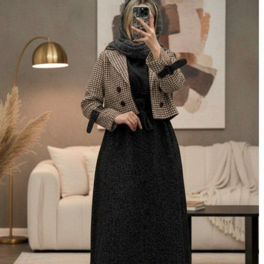 مشخصات کت پیردوپل  سارافون کبریتی پاییزی