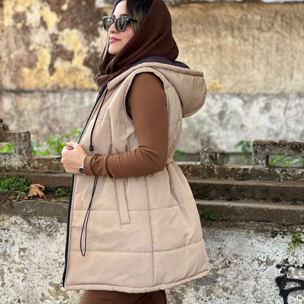 خرید اینترنتی پافر زنانه طرح کمر گت