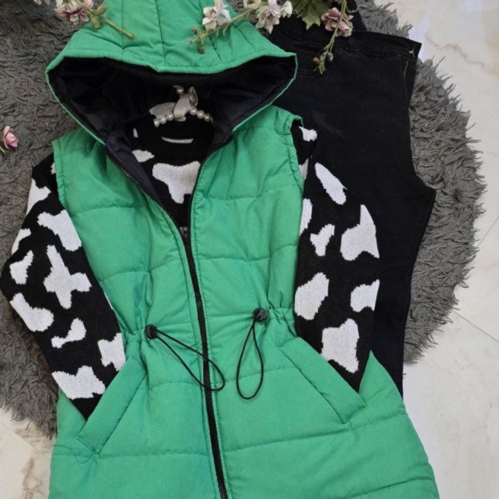 قیمت ارزان پافر زنانه طرح کمر گت